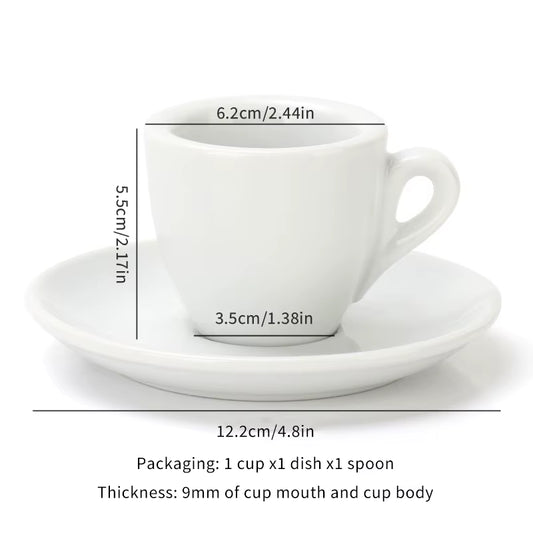 Tiny Caffeine Rockets: The Porcelain Express Shot Set for Your Mini Coffee Adventures!