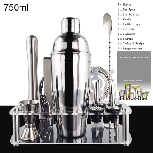 Shake It Like a Polaroid Picture: The 12-Piece Fancy Shaker Set for Cocktails That Won't Mix Themselves!