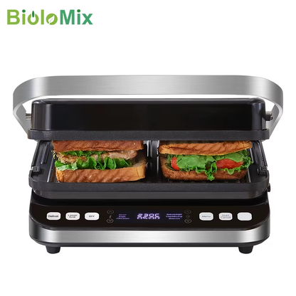 Biolomix 2000W Grill-o-Matic: The Ultimate Sizzle Machine for Paninis, Waffles, and Whatever Else You Can Squish!