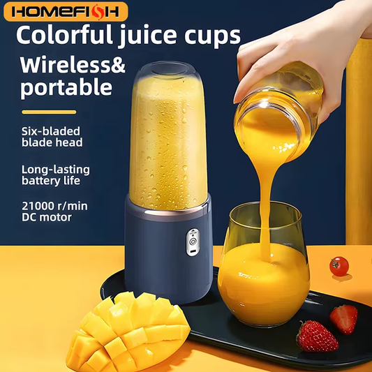 Blender Buddy 3000: The Double Trouble Juice Juggler for Smoothies on the Go!