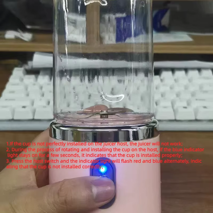 Blender Buddy 3000: The Double Trouble Juice Juggler for Smoothies on the Go!