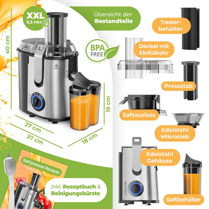 KESSER® Juice Squeezer 1100W: The Fruit's Worst Nightmare!