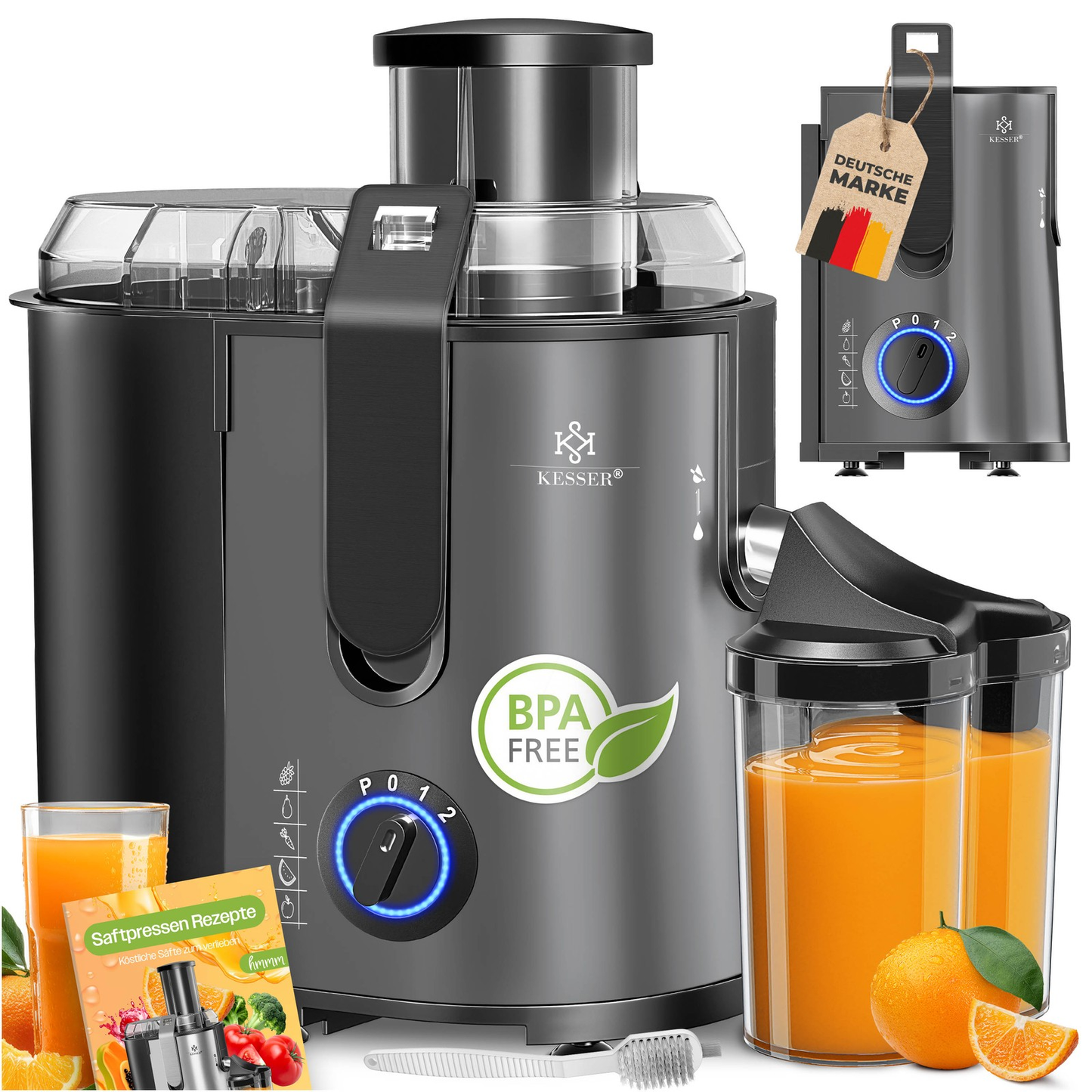 KESSER® Juice Squeezer 1100W: The Fruit's Worst Nightmare!