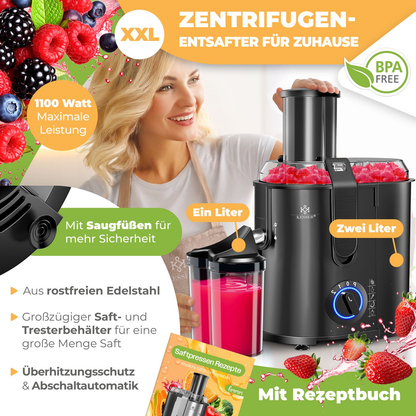 KESSER® Juice Squeezer 1100W: The Fruit's Worst Nightmare!