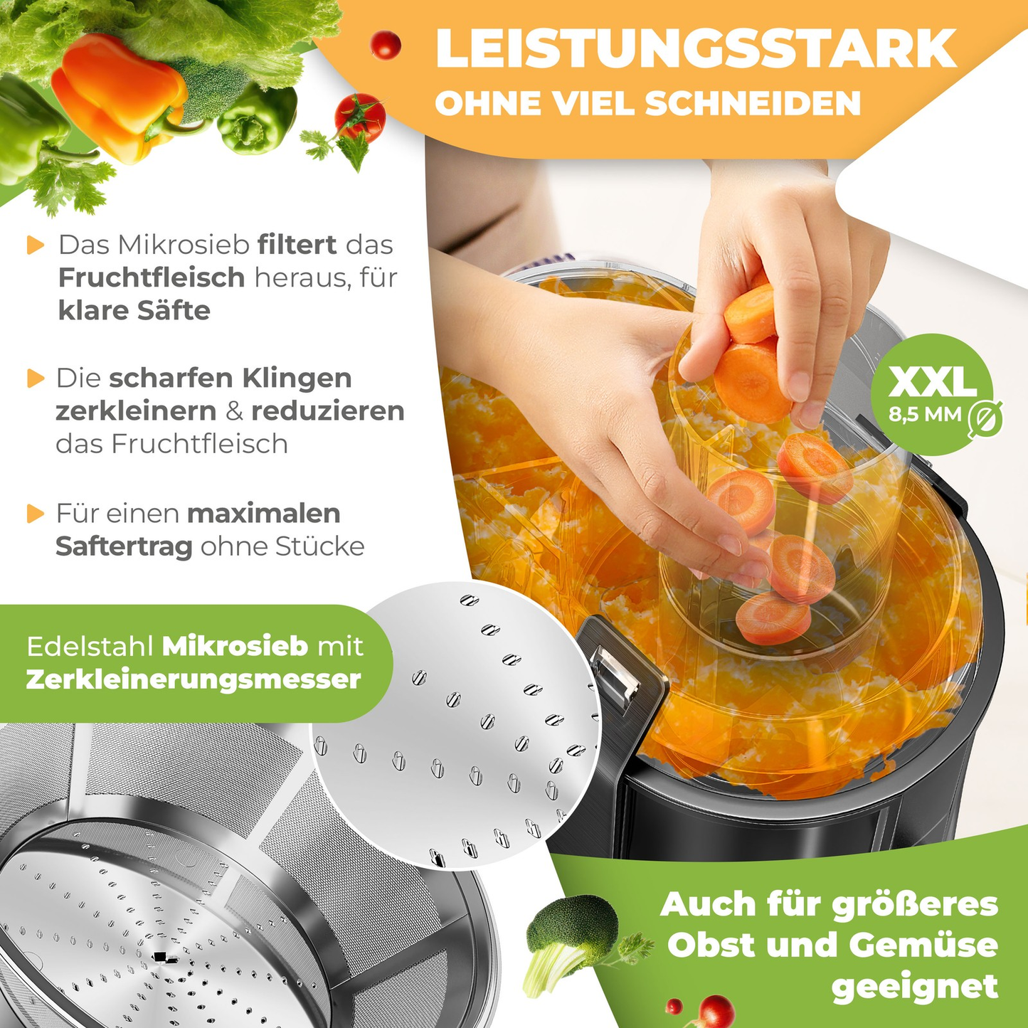 KESSER® Juice Squeezer 1100W: The Fruit's Worst Nightmare!