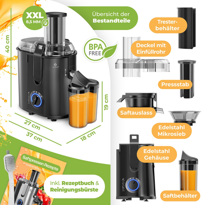KESSER® Juice Squeezer 1100W: The Fruit's Worst Nightmare!