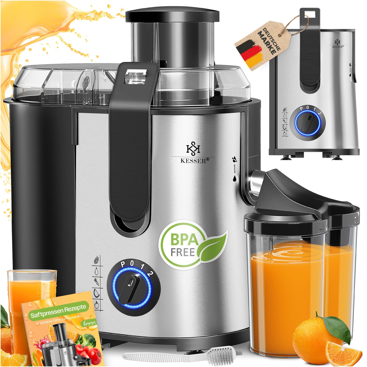 KESSER® Juice Squeezer 1100W: The Fruit's Worst Nightmare!