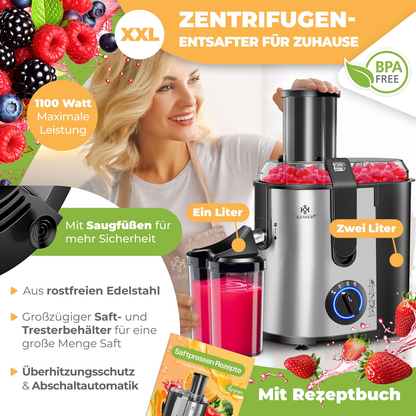 KESSER® Juice Squeezer 1100W: The Fruit's Worst Nightmare!