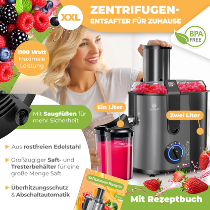KESSER® Juice Squeezer 1100W: The Fruit's Worst Nightmare!