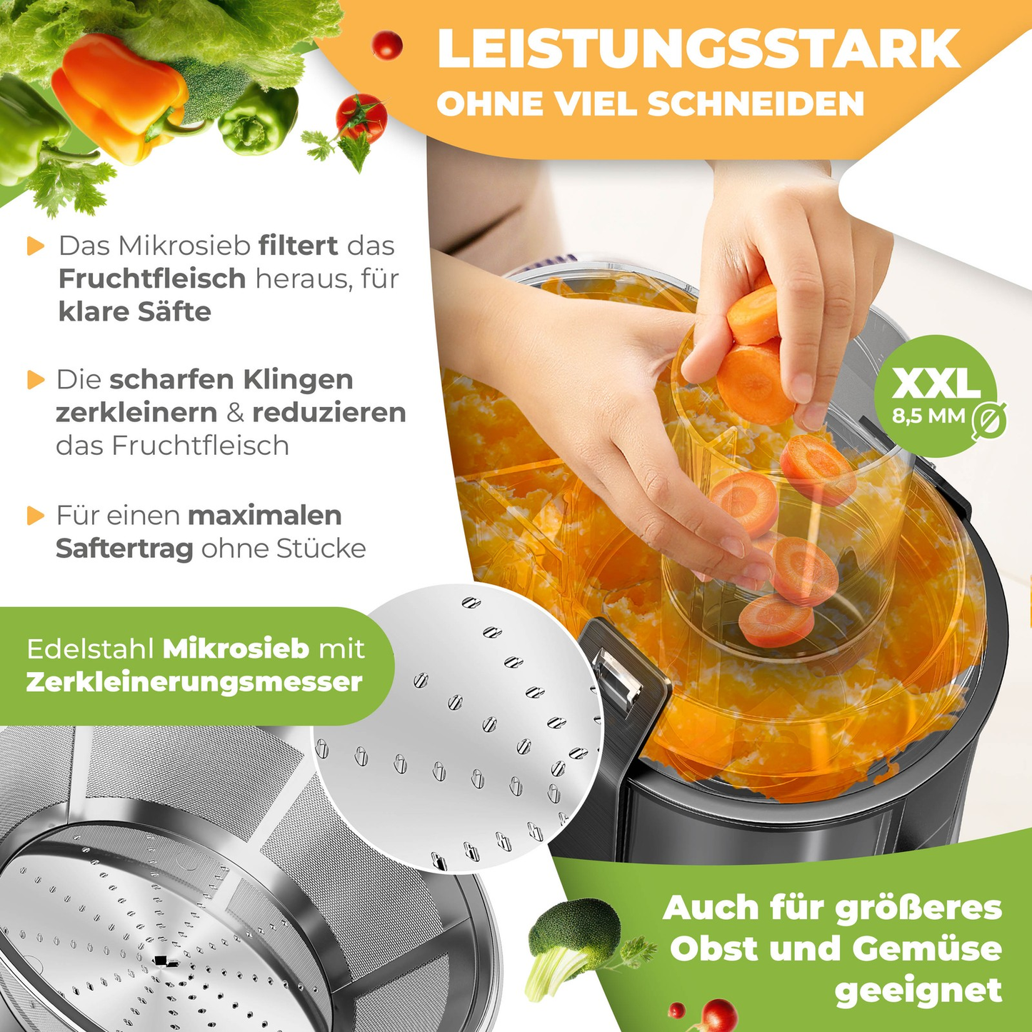 KESSER® Juice Squeezer 1100W: The Fruit's Worst Nightmare!