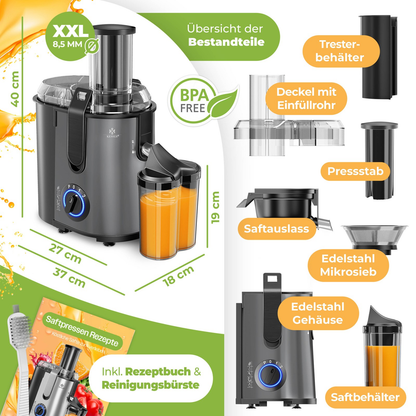 KESSER® Juice Squeezer 1100W: The Fruit's Worst Nightmare!