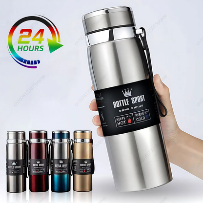 The Ultimate 1000Ml Sip-Safe Space Flask: Keep Your Coffee Hotter Than Your Office Gossip!