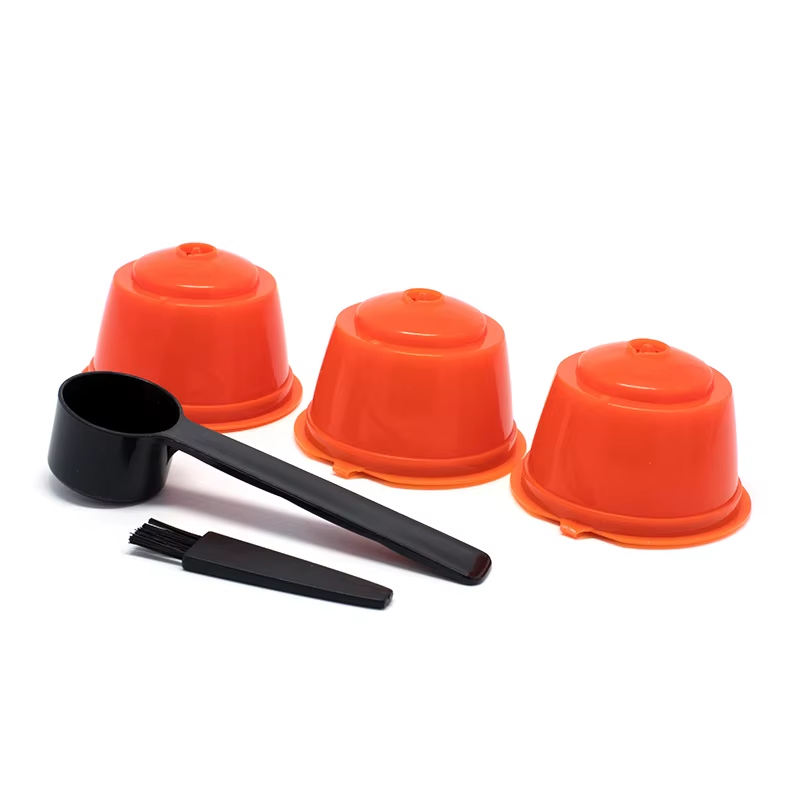 Triple Trouble: The Ultimate Dolce Gusto Coffee Filter Trio with a Spoon and Brush for Caffeine Shenanigans!