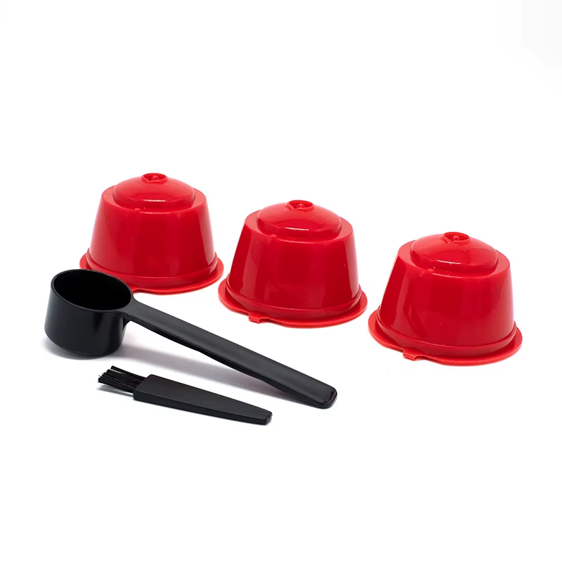 Triple Trouble: The Ultimate Dolce Gusto Coffee Filter Trio with a Spoon and Brush for Caffeine Shenanigans!