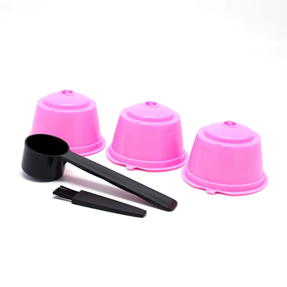 Triple Trouble: The Ultimate Dolce Gusto Coffee Filter Trio with a Spoon and Brush for Caffeine Shenanigans!