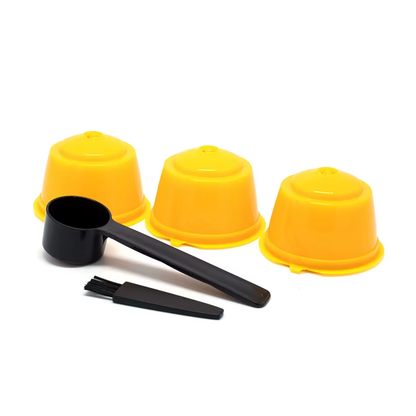 Triple Trouble: The Ultimate Dolce Gusto Coffee Filter Trio with a Spoon and Brush for Caffeine Shenanigans!