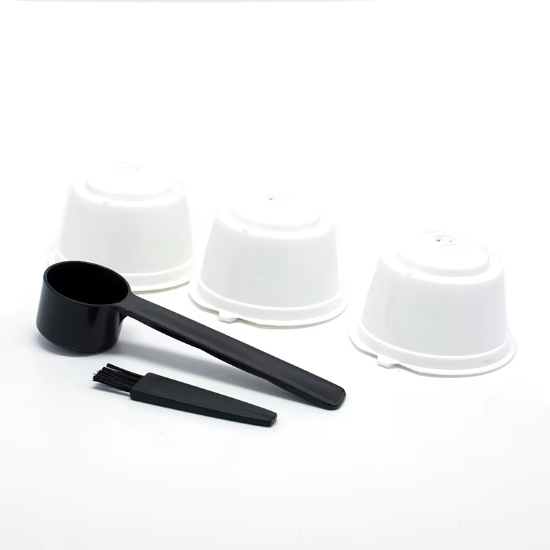 Triple Trouble: The Ultimate Dolce Gusto Coffee Filter Trio with a Spoon and Brush for Caffeine Shenanigans!