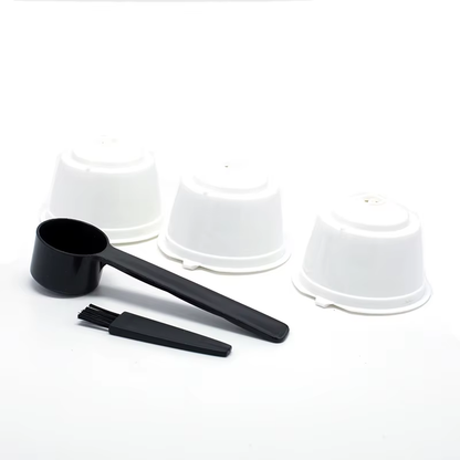 Triple Trouble: The Ultimate Dolce Gusto Coffee Filter Trio with a Spoon and Brush for Caffeine Shenanigans!