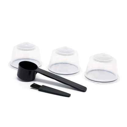 Triple Trouble: The Ultimate Dolce Gusto Coffee Filter Trio with a Spoon and Brush for Caffeine Shenanigans!