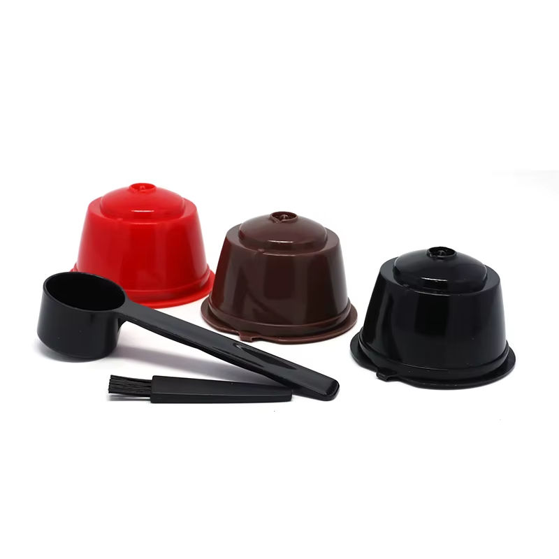 Triple Trouble: The Ultimate Dolce Gusto Coffee Filter Trio with a Spoon and Brush for Caffeine Shenanigans!