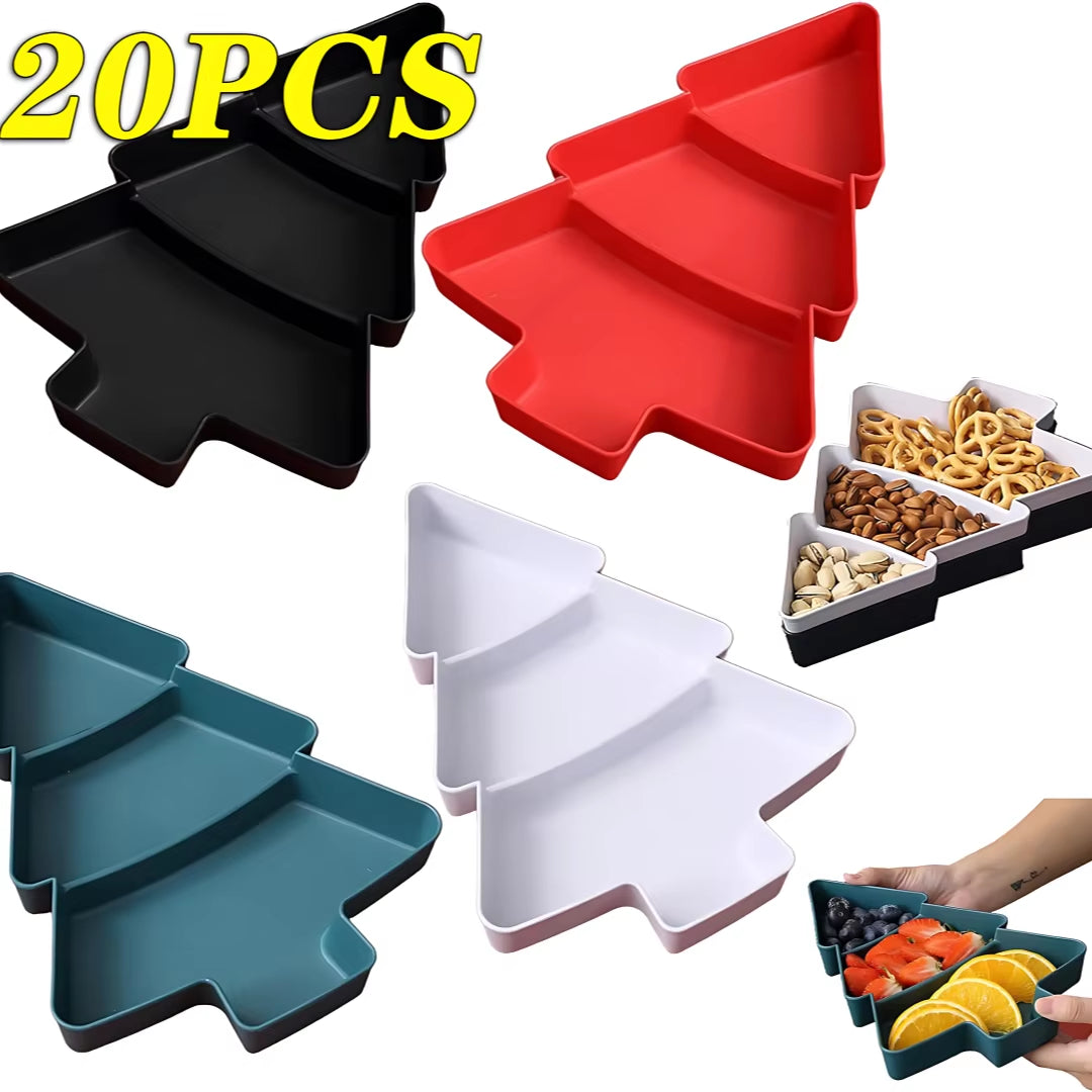 20PCS Jingle Bell Fruit Fiesta Platters: Where Dried Fruits and Candy Meet for a Snack-tacular Holiday Bash!