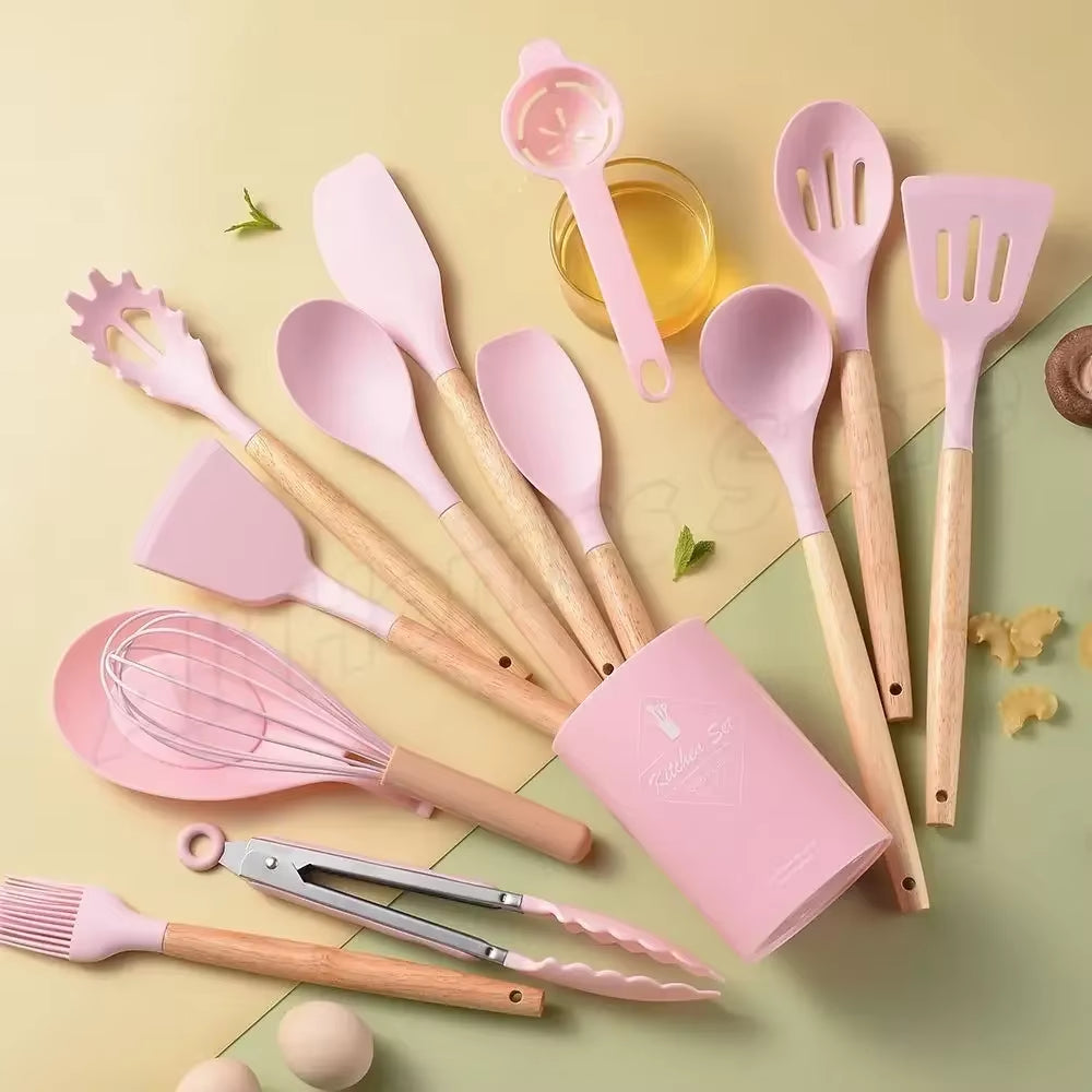 Silicone Shenanigans: 12-Piece Kitchen Wizardry for Culinary Mischief!