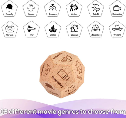 Roll the Love: Decision Dice for Couples Who Can't Decide What to Eat or Watch on Date Night! Perfect for Christmas, Birthdays, and "I Swear I Love You" Days!