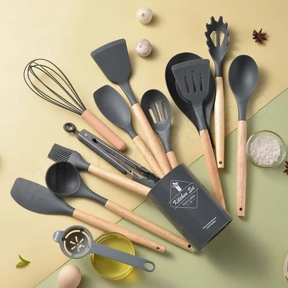 Silicone Shenanigans: 12-Piece Kitchen Wizardry for Culinary Mischief!