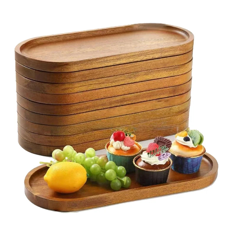 1PCS Fancy Wooden Disc of Delight: The Ultimate Snack Saucers for Your Dried Fruit Fiesta!
