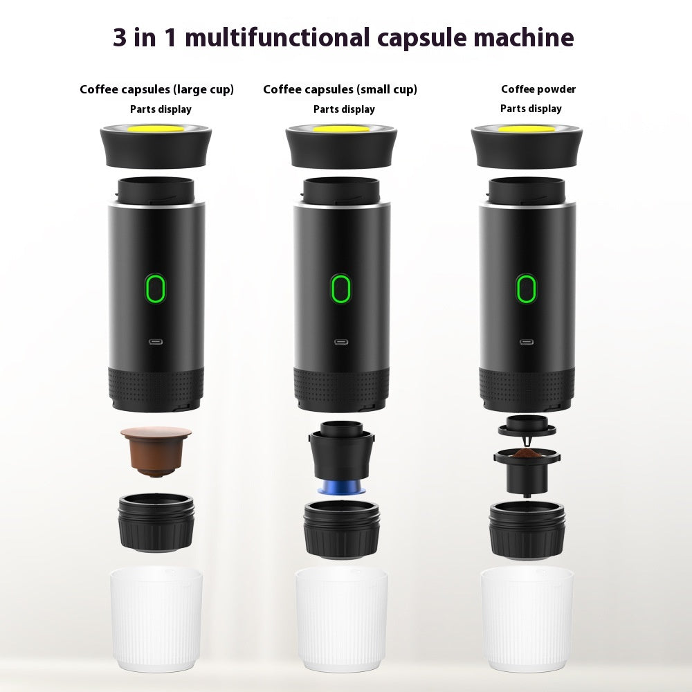 Caffeine Crusader: The 3-in-1 Espresso Wizard That Turns Your Travel Mug into a Coffee Castle!