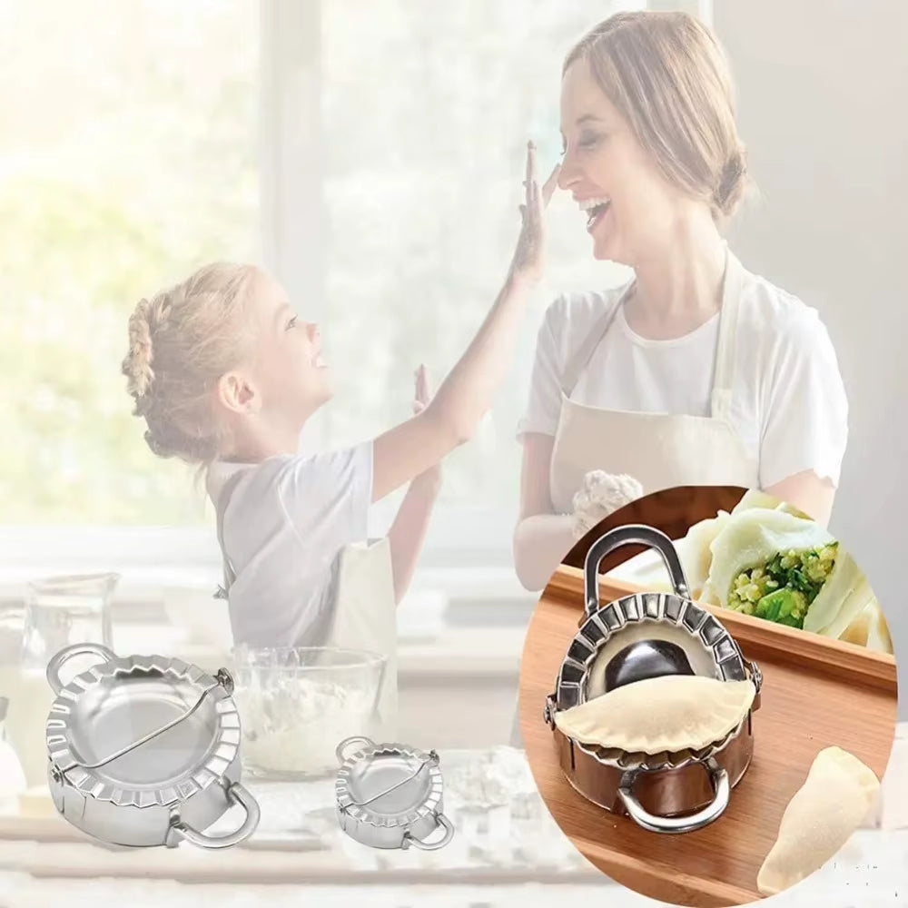 Dumpling Dynamo: The Ultimate Steel Press for Wrapping Your Way to Pastry Paradise!