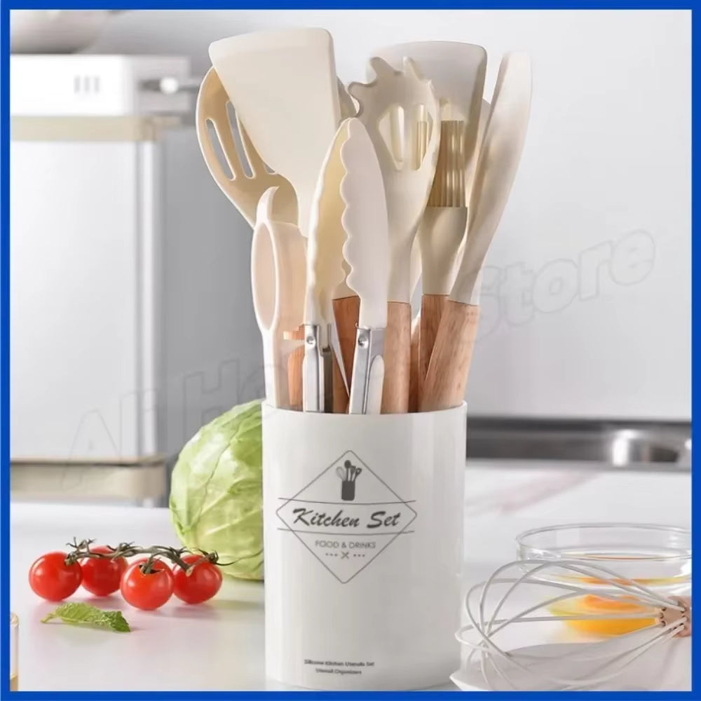 Silicone Shenanigans: 12-Piece Kitchen Wizardry for Culinary Mischief!