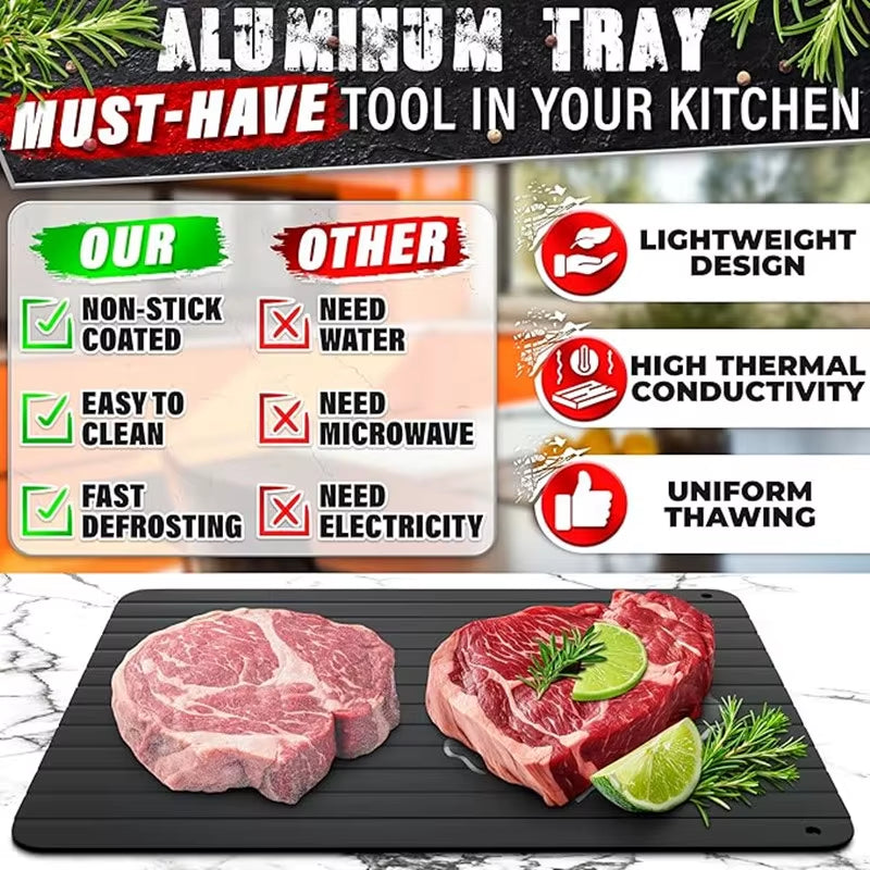 Fleisch-Flugzeug: Das Turbo-Auftautablett für gefrorene Steak-Abenteuer!