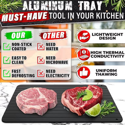 Fleisch-Flugzeug: Das Turbo-Auftautablett für gefrorene Steak-Abenteuer!