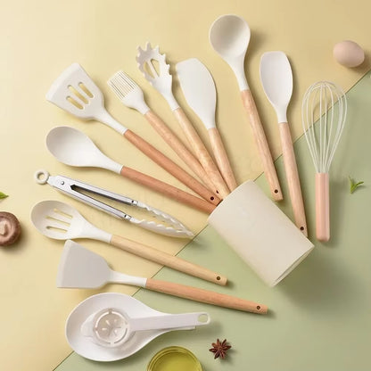 Silicone Shenanigans: 12-Piece Kitchen Wizardry for Culinary Mischief!