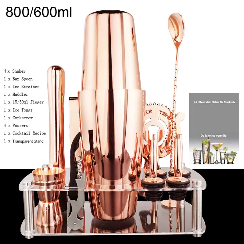 Shake It Like a Polaroid Picture: The 12-Piece Fancy Shaker Set for Cocktails That Won't Mix Themselves!