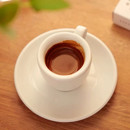 Tiny Caffeine Rockets: The Porcelain Express Shot Set for Your Mini Coffee Adventures!