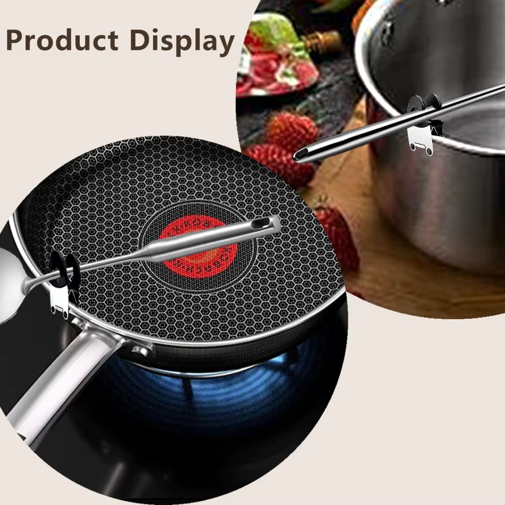 One Silly Steel Clip: The Ultimate Kitchen Sidekick for Your Spoon, Spatula, and Fork - Because No One Likes a Scalded Hand!
